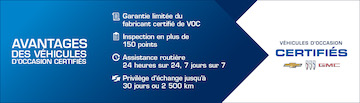 Véhicules d'occasion certifiés